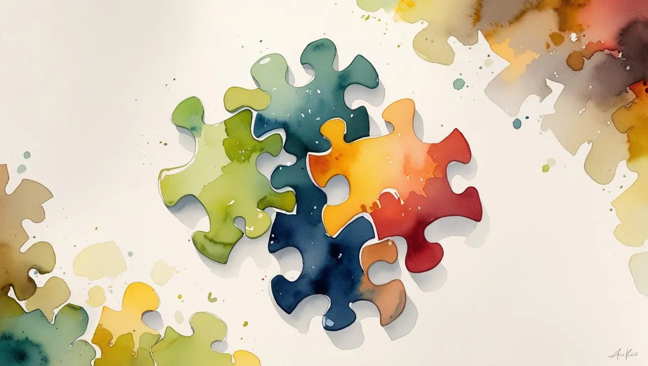 Colorful puzzle pieces fitting together to represent family unity. Blended family estate planning in Missouri.