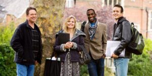 students smiling for photo