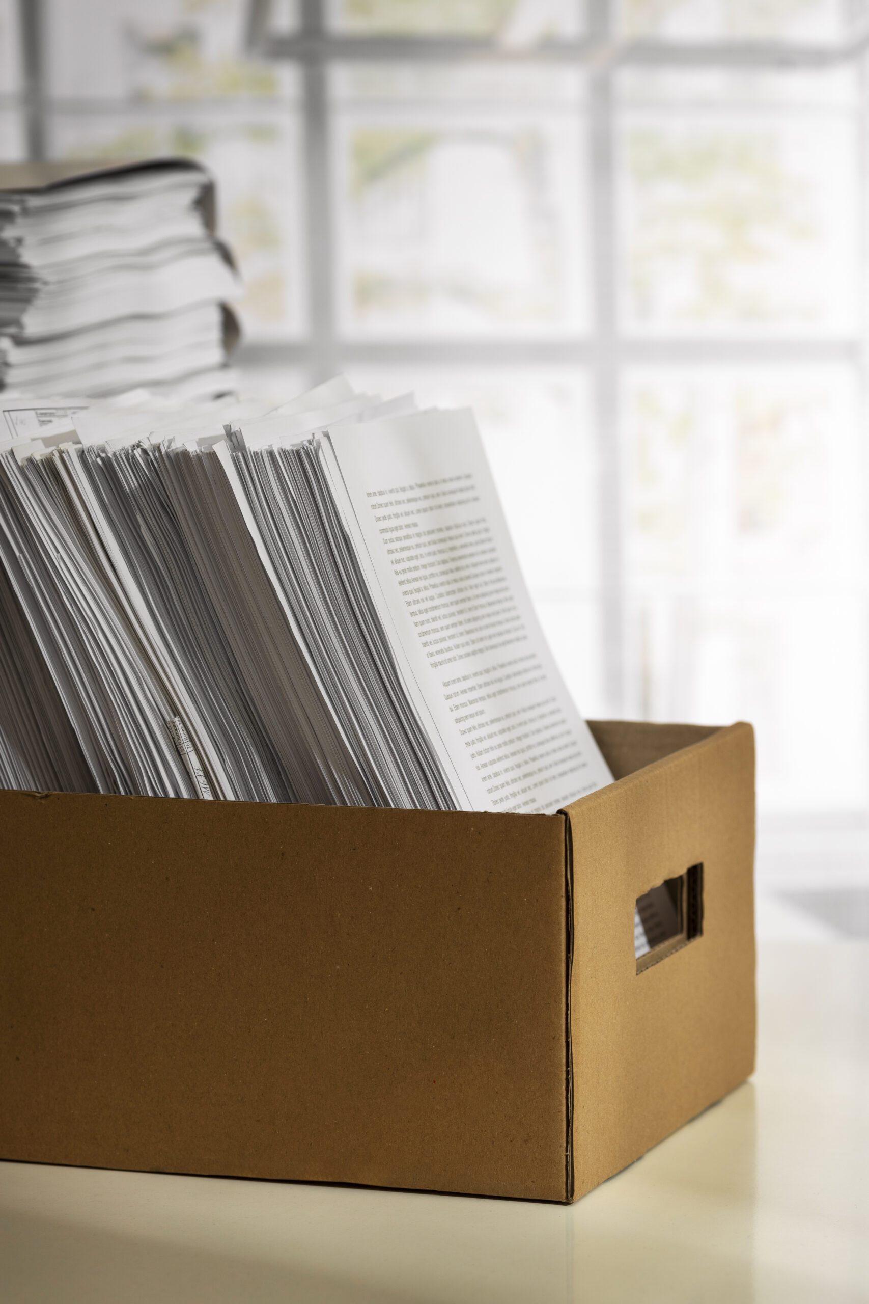 Organized estate planning documents and legal planning materials