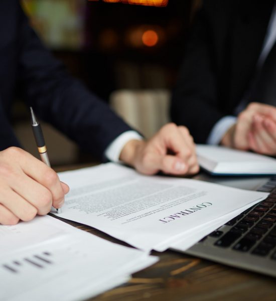 Attorney signing.